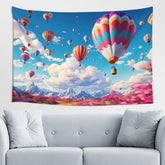 Bedbliss Hot Air Balloon Wall Tapestry - Festive Home Decor And Versatile Accent 40x60in image 0